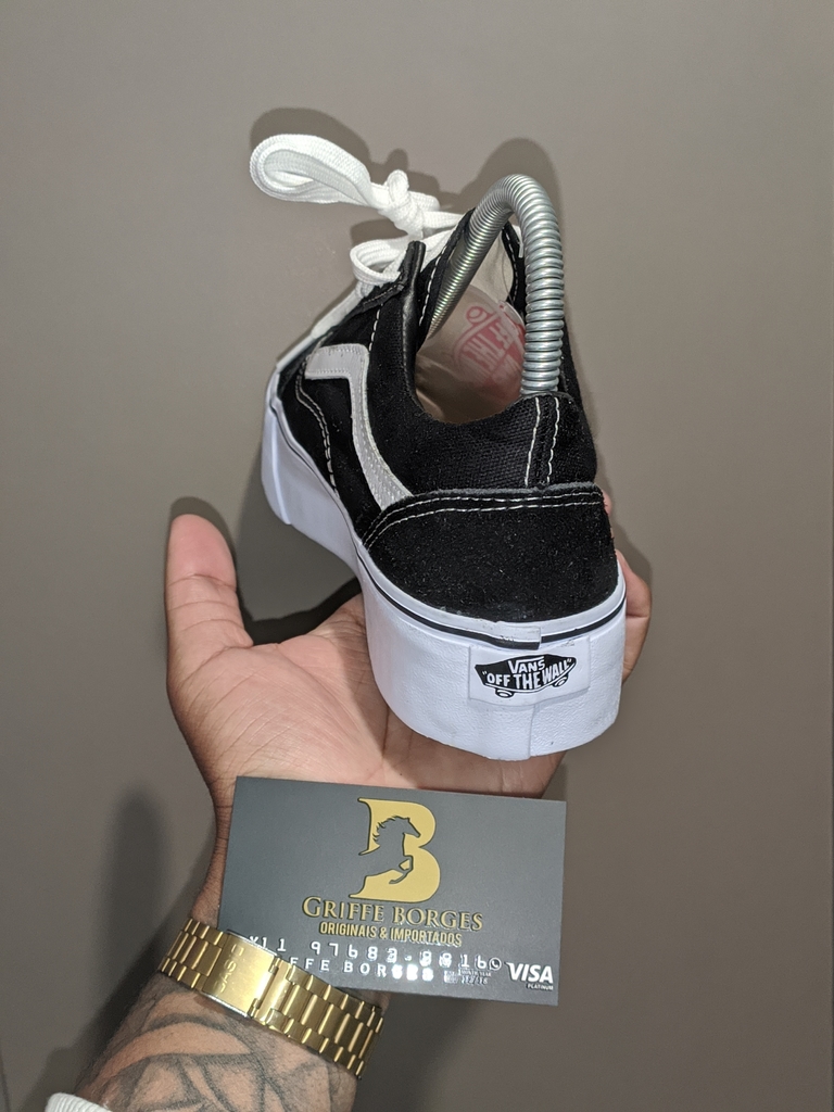 vans plataforma branco
