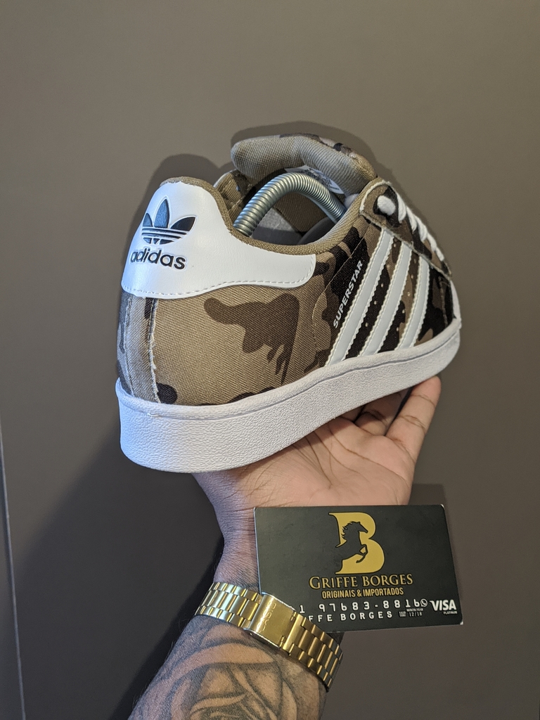 adidas superstar camuflado masculino