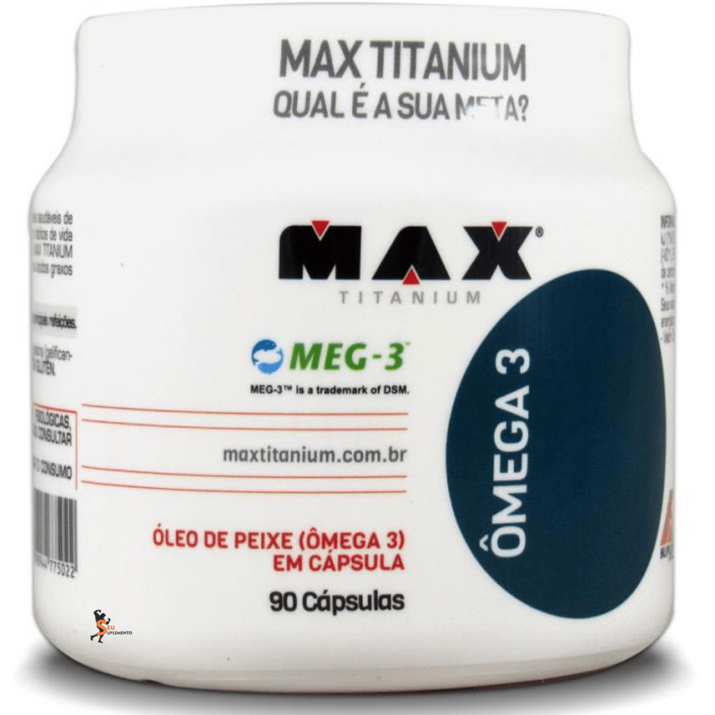 Ômega 3 - 90 cápsulas - Max Titanium - Seu Suplemento