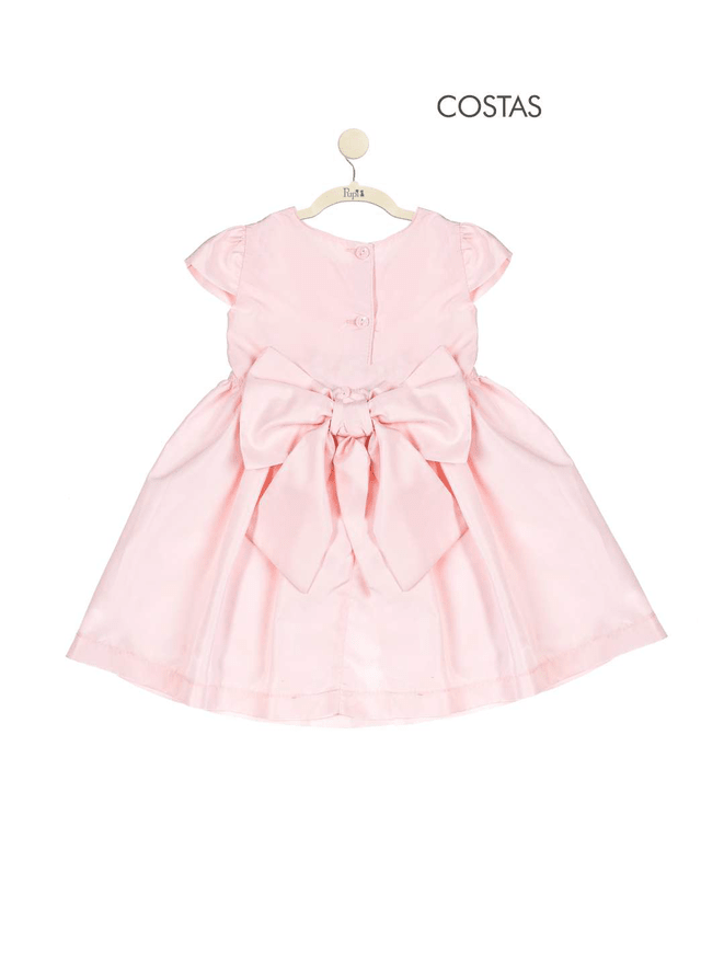 vestido de festa rosa claro infantil