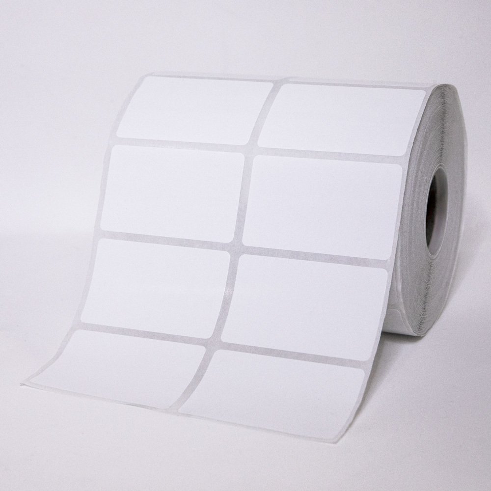 Rolo de Etiquetas 50mm x 30mm Papel Couchê 2 Colunas 2500 etiquetas