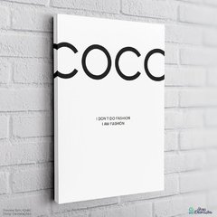 Quadro Frase Coco Chanel Fashion Decorativo Shop Decoracoes