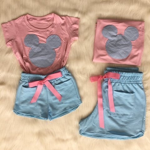 roupa mae e filha short e blusa