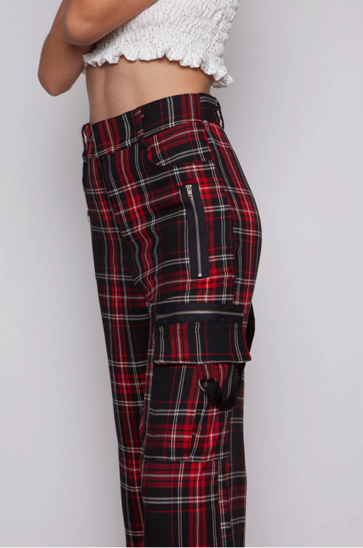 calça cargo xadrez