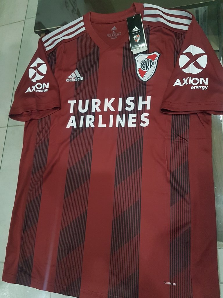 Camiseta adidas River Plate Bordo (Suplente) con TURKISH 2019/20