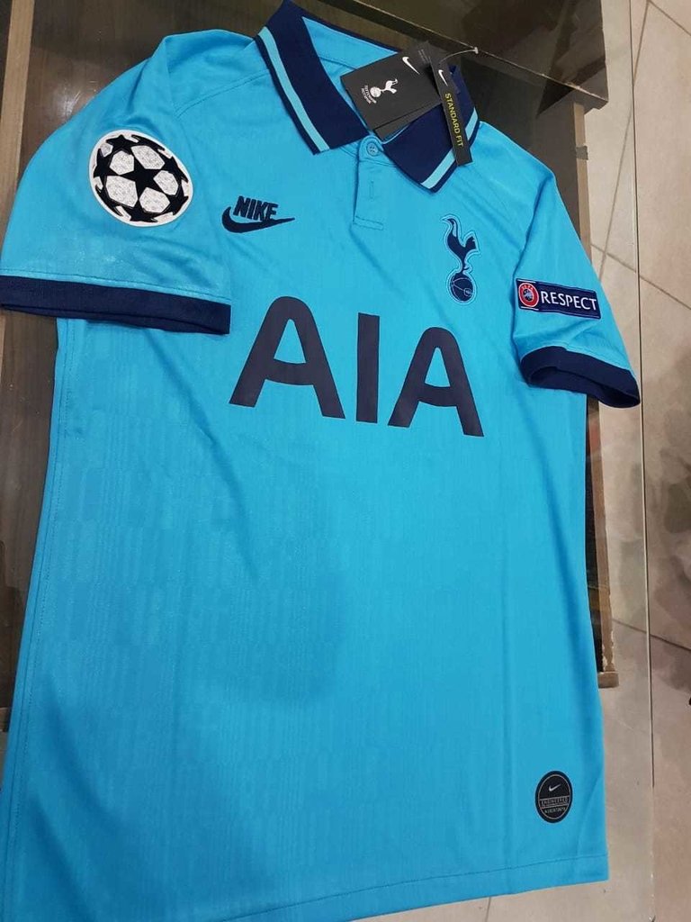 Camiseta Nike Tottenham Hotspur Celeste 2020 UCL Tercera