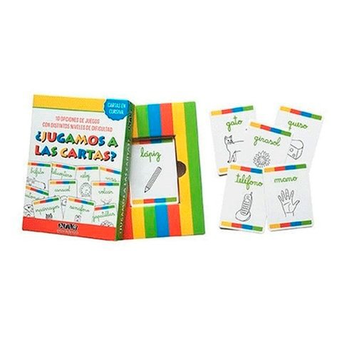 ¿Jugamos a las cartas? Cartas en cursiva