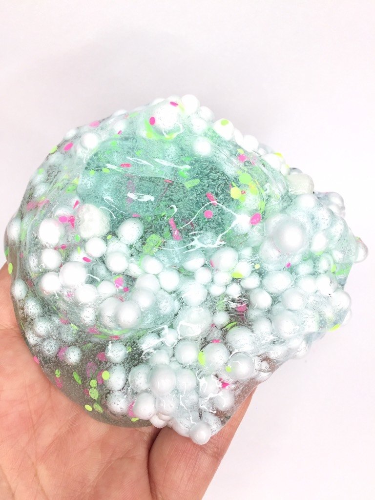 Slime Clear Semi Foam Neon Pool Party X Slimes