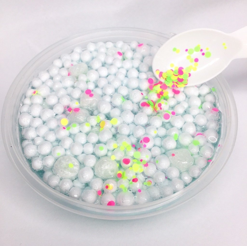 Slime Clear Semi Foam Neon Pool Party X Slimes