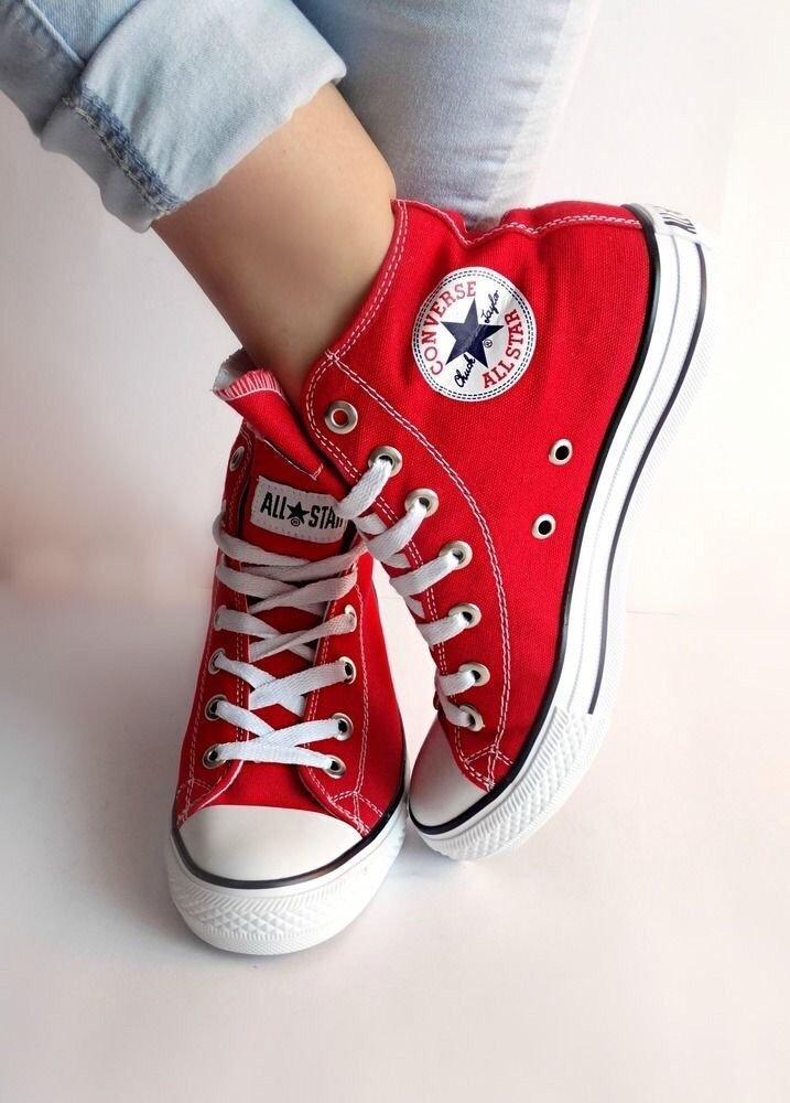 tenis converse vermelho cano alto