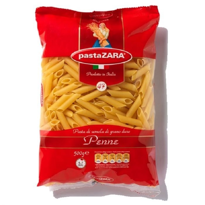 PENNE INTEGRAL PASTA ZARA X 300 GRS ITALIA