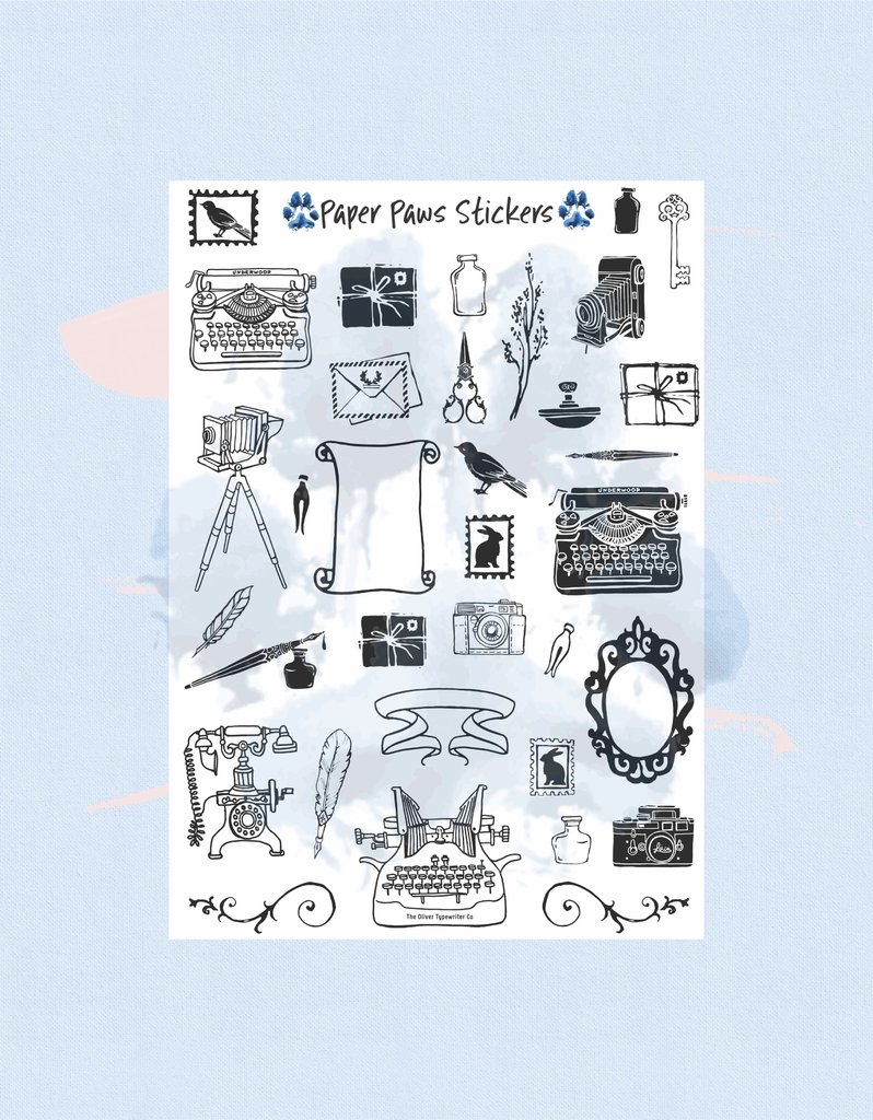 Vintage Doodles 01 Tamanho A5 Paper Paws Stickers Descubra a melhor forma de comprar online. paper paws stickers paper paws stickers