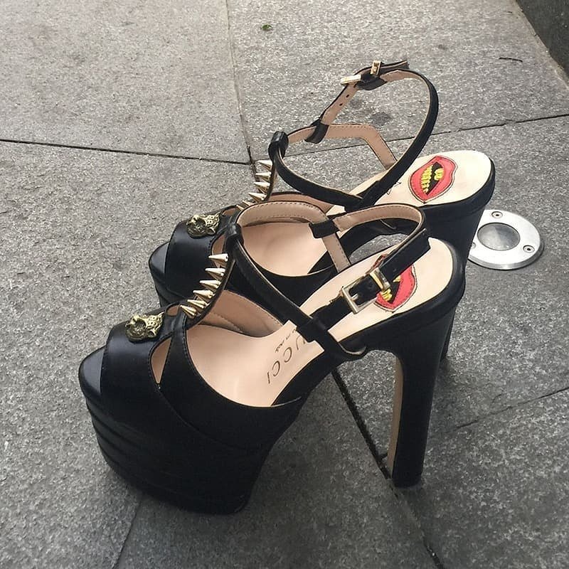 sandalia gucci angel inspired