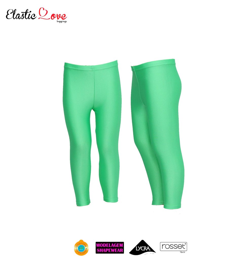 legging verde infantil