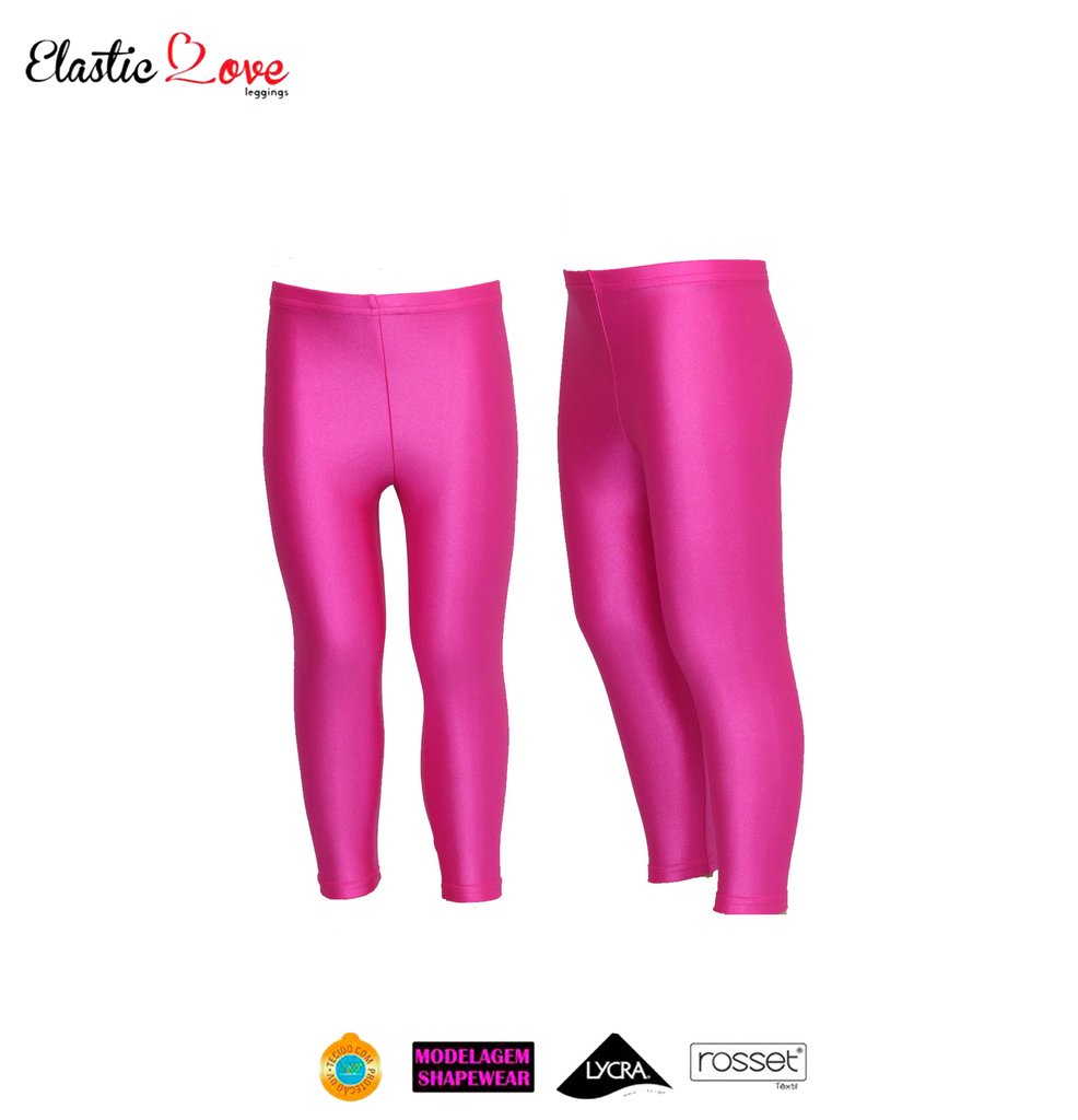 calça legging infantil rosa