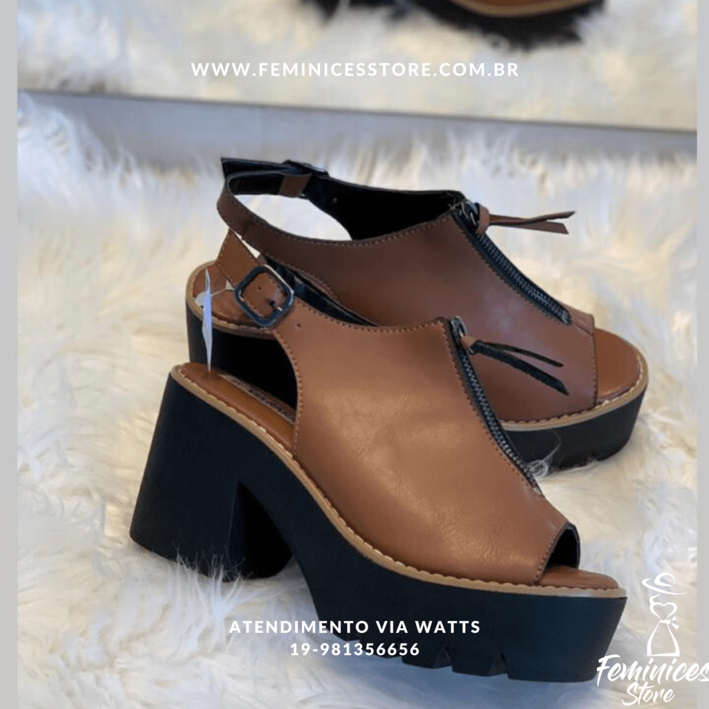 sandalia tratorada baixa