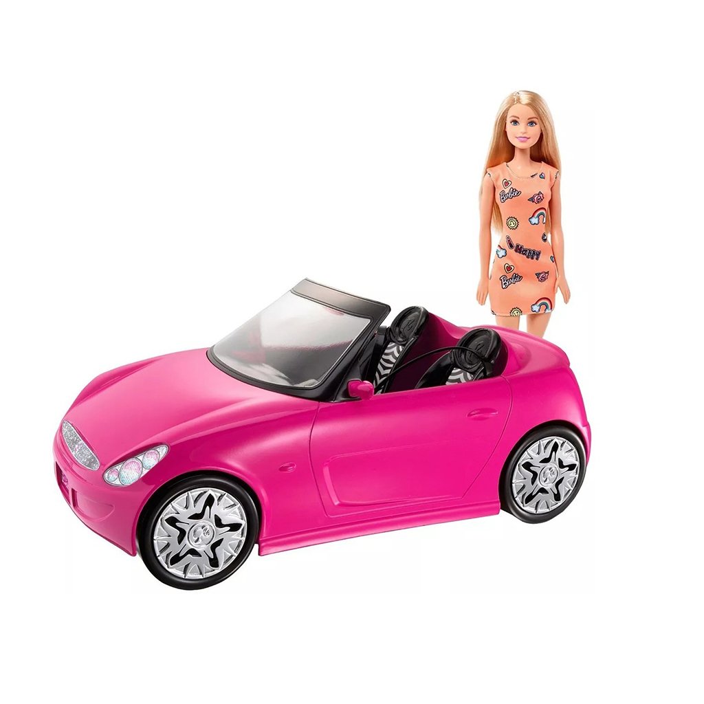 auto rosa de barbie