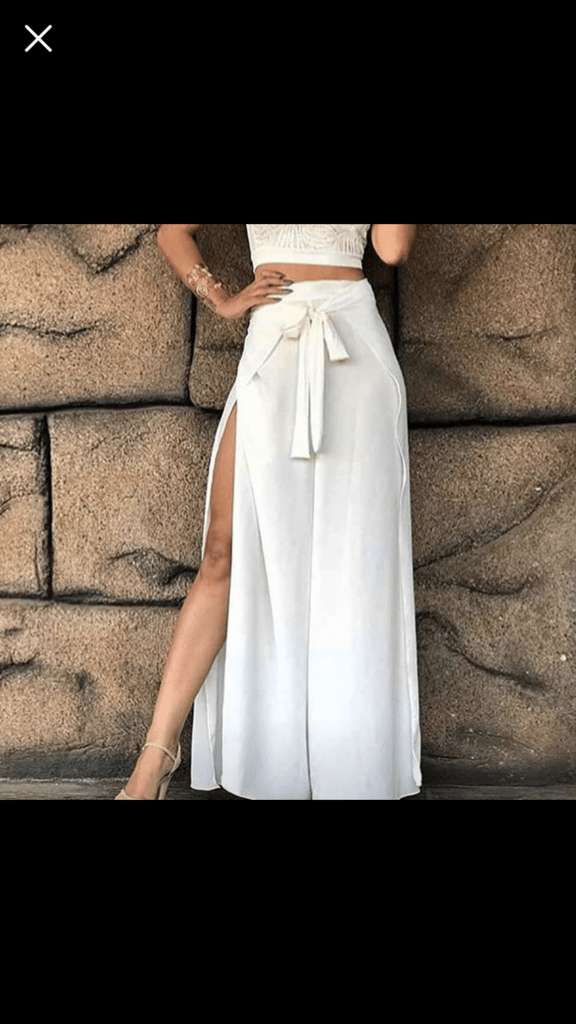 calça envelope branca