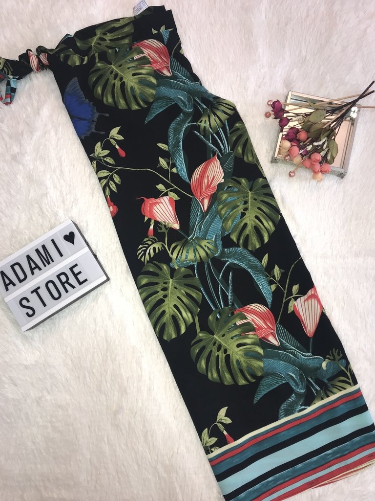 calça envelope estampada