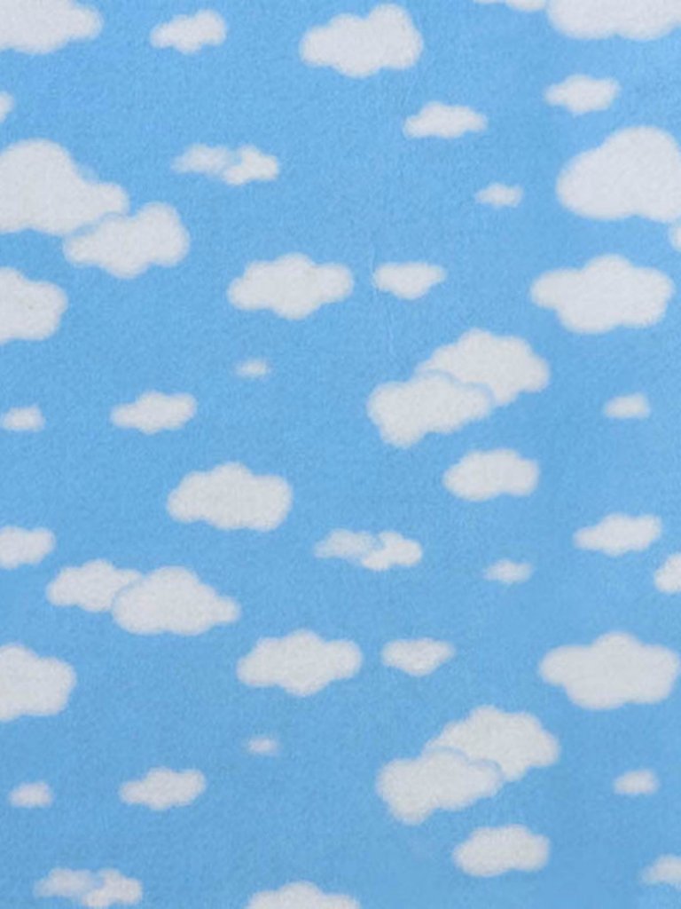 Feltro Estampado Nuvens Azul Boutique Do Feltro