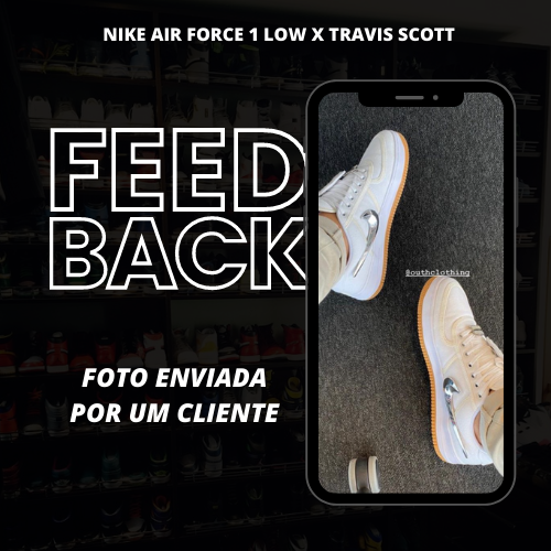 Tênis Nike Air Force 1 Low x Travis Scott