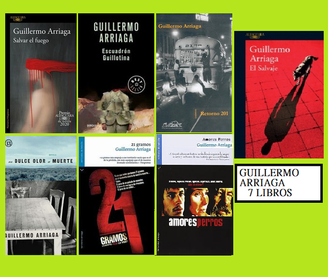 El salvaje + 6 libros Guillermo Arriaga