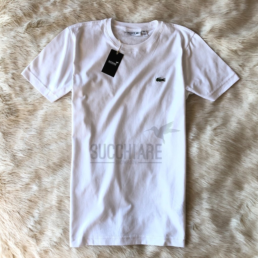 remera lacoste blanca