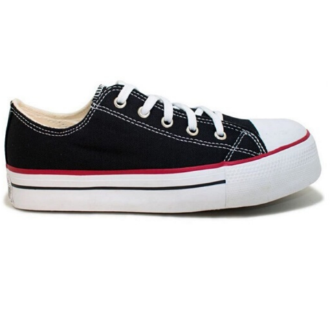all star preto plataforma