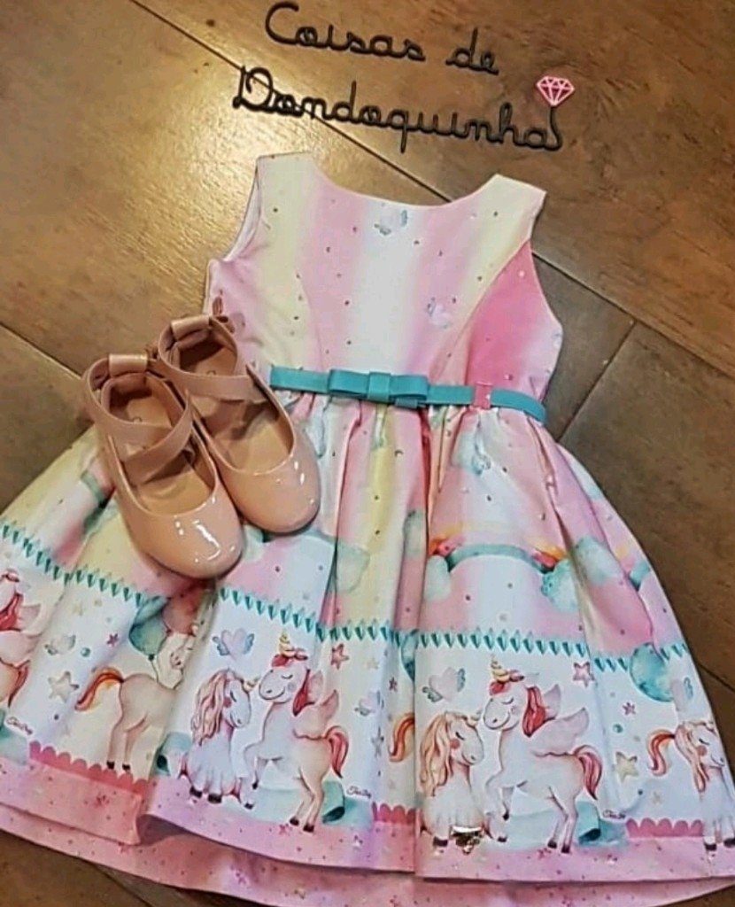 vestido do unicornio