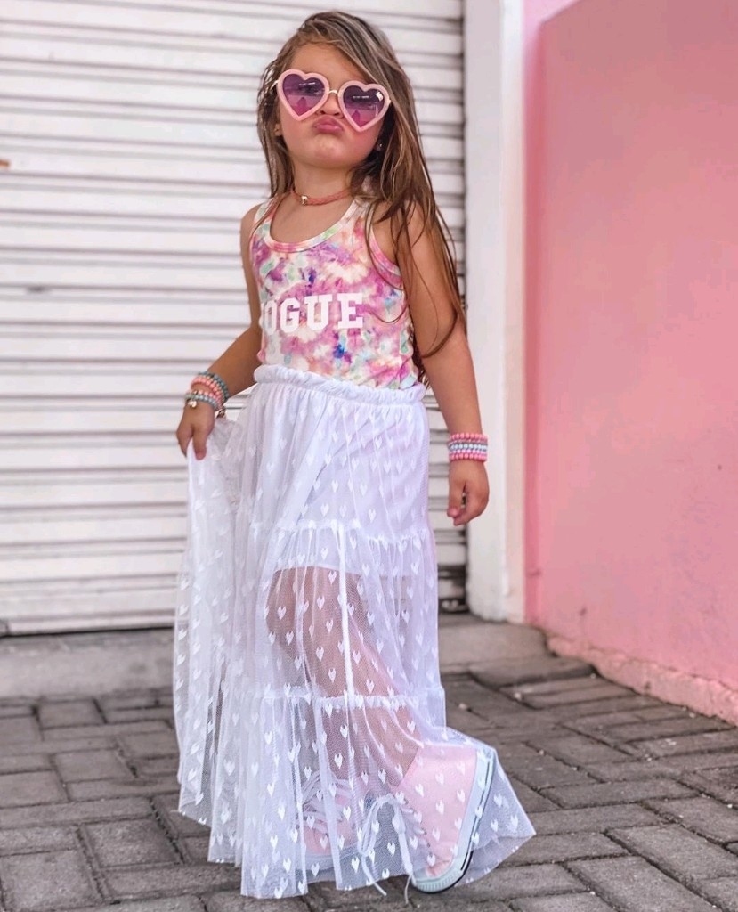 saia longa tule branca