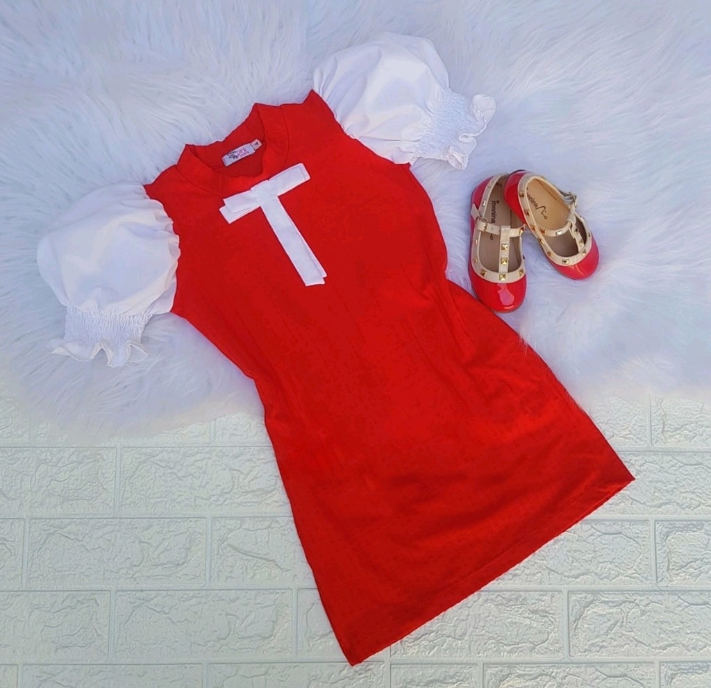 vestido vermelho de princesa