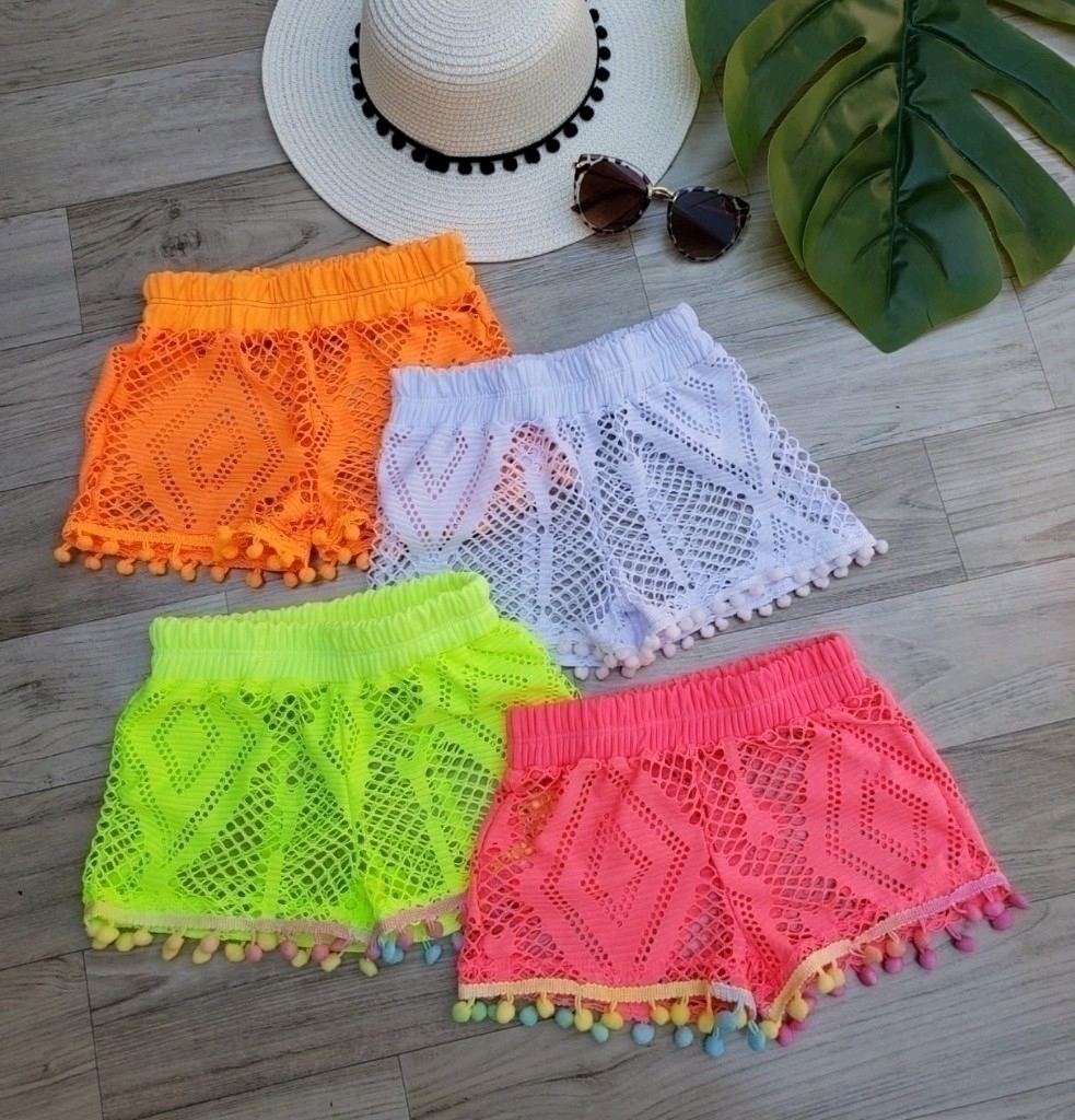 saia de praia neon
