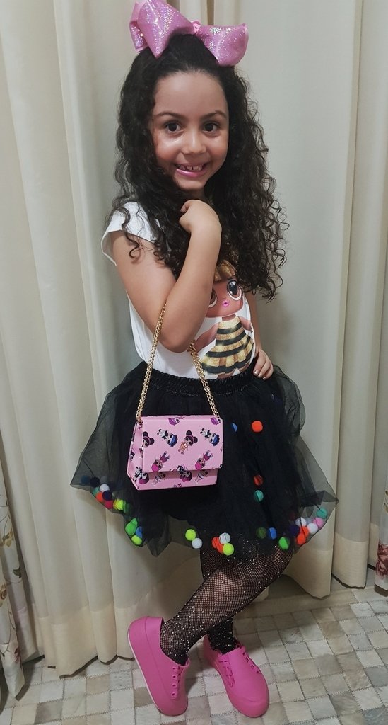 saia de tutu com pompom