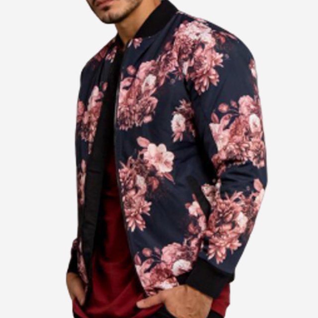 jaqueta bomber floral