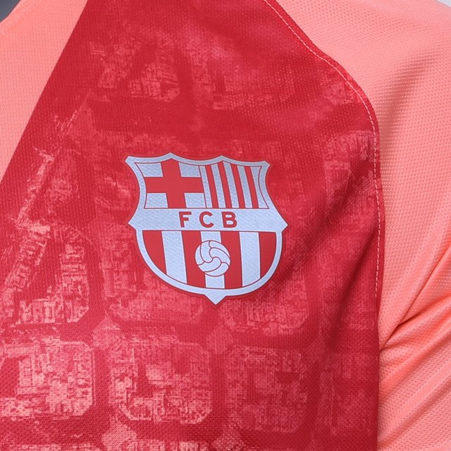 camisa barcelona salmão