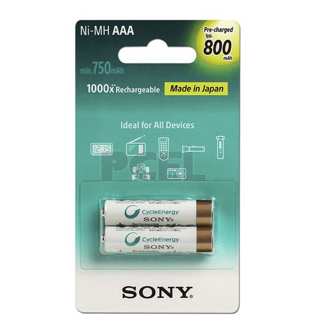 Pilas recargables sony aaa