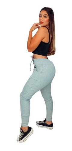 conjunto calça ribana e cropped