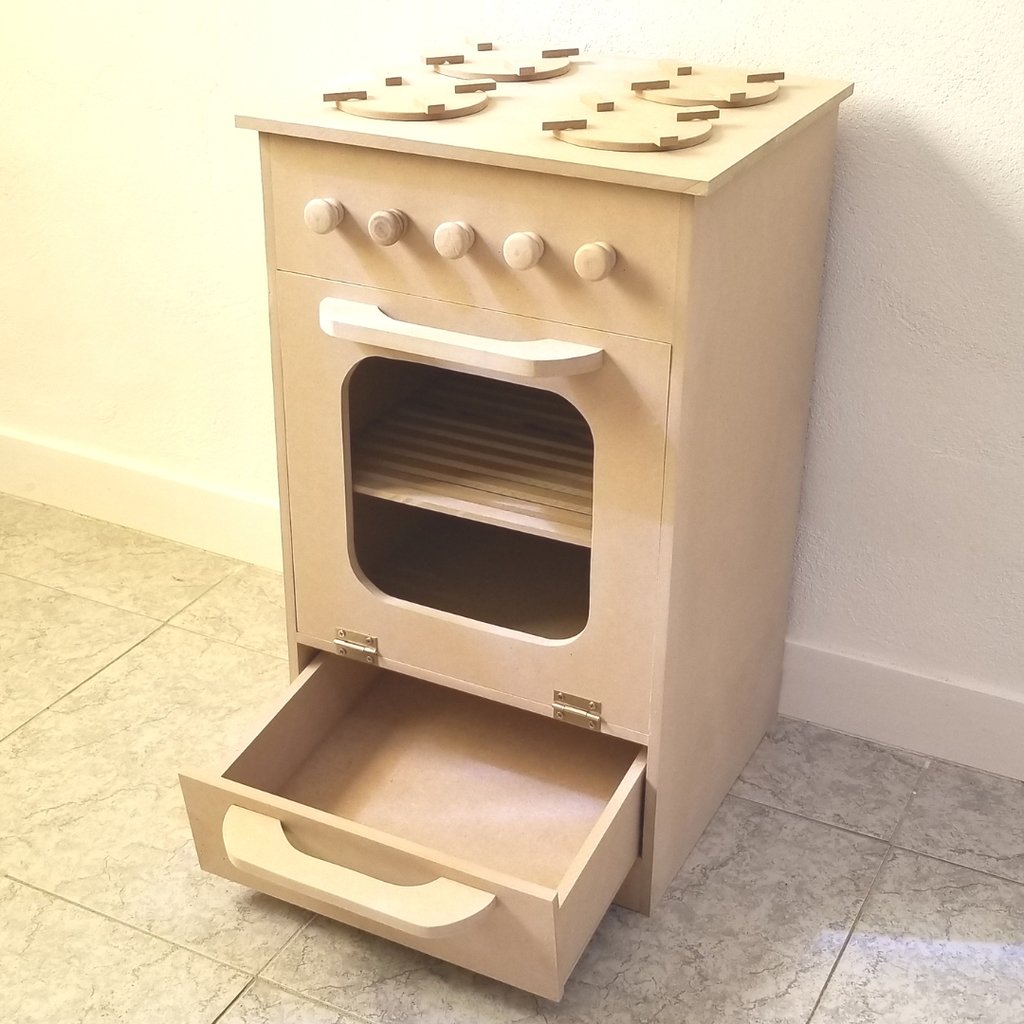 cocina en mdf para niños