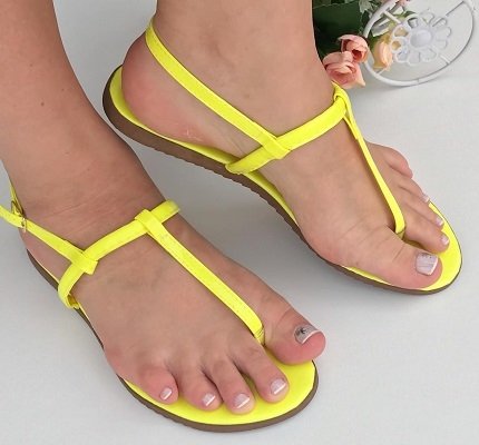 rasteirinha neon atacado