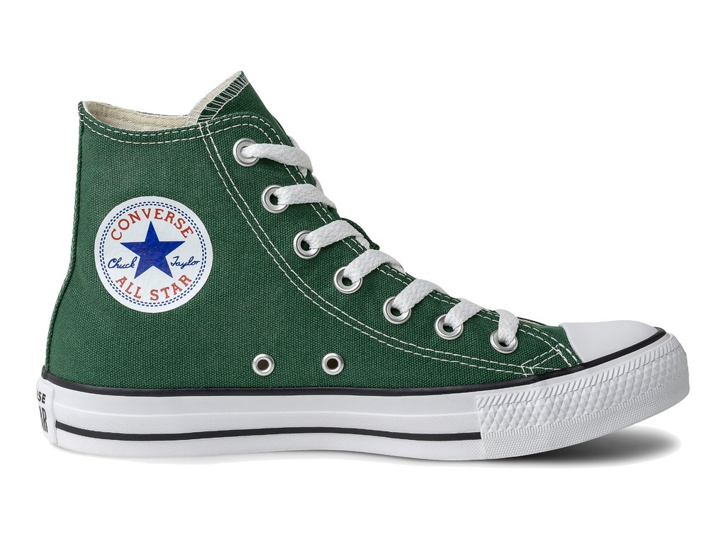 tenis all star cano alto verde