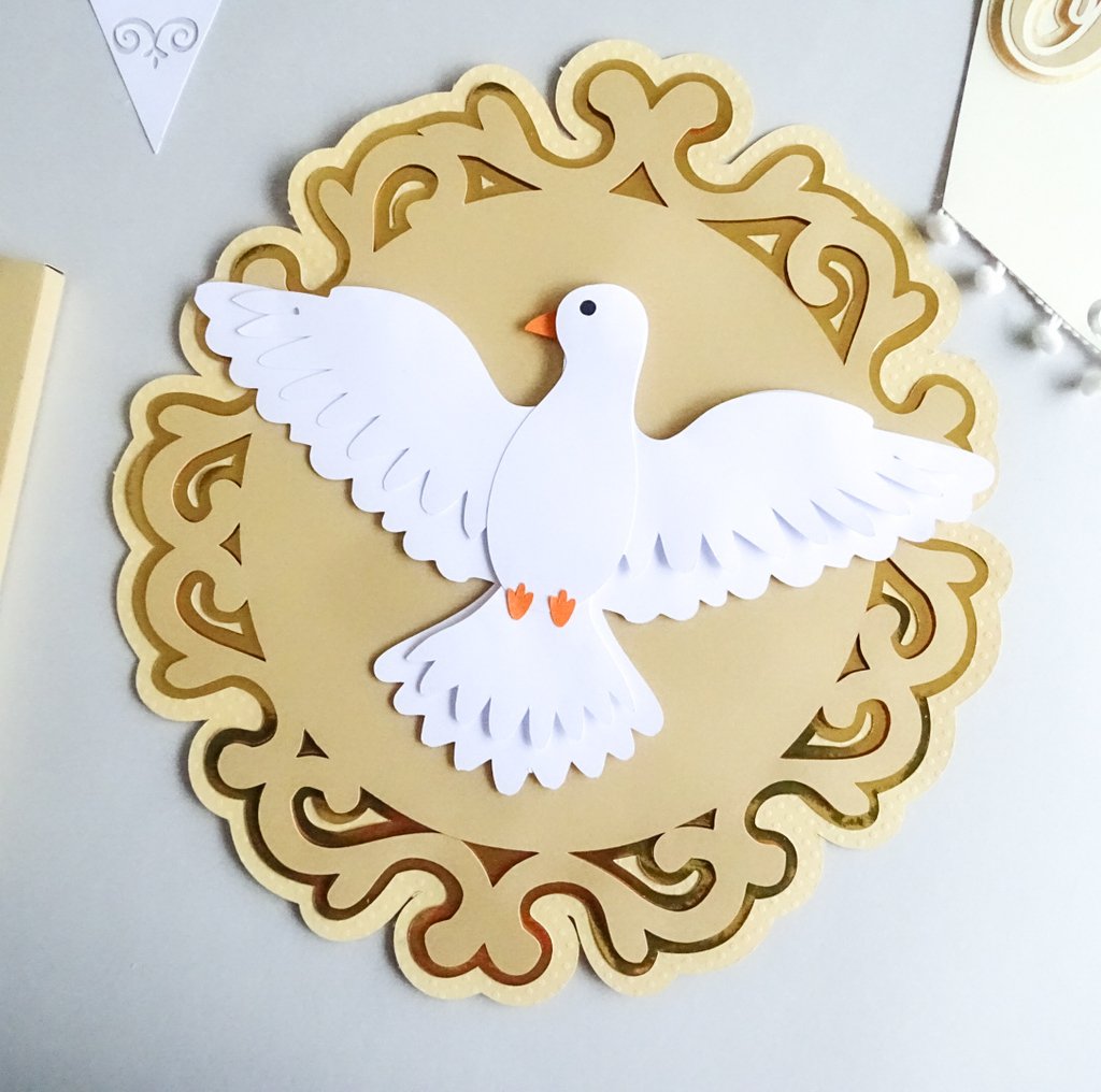 Mandala Espirito Santo Batizado Tiquinho De Cor Mas recebereis virtude do espírito santo, que há de vir sobre jesus enviou o espírito santo para nos capacitar. brl