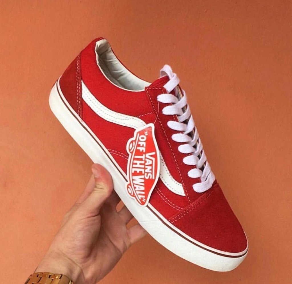 tenis old skool vermelho