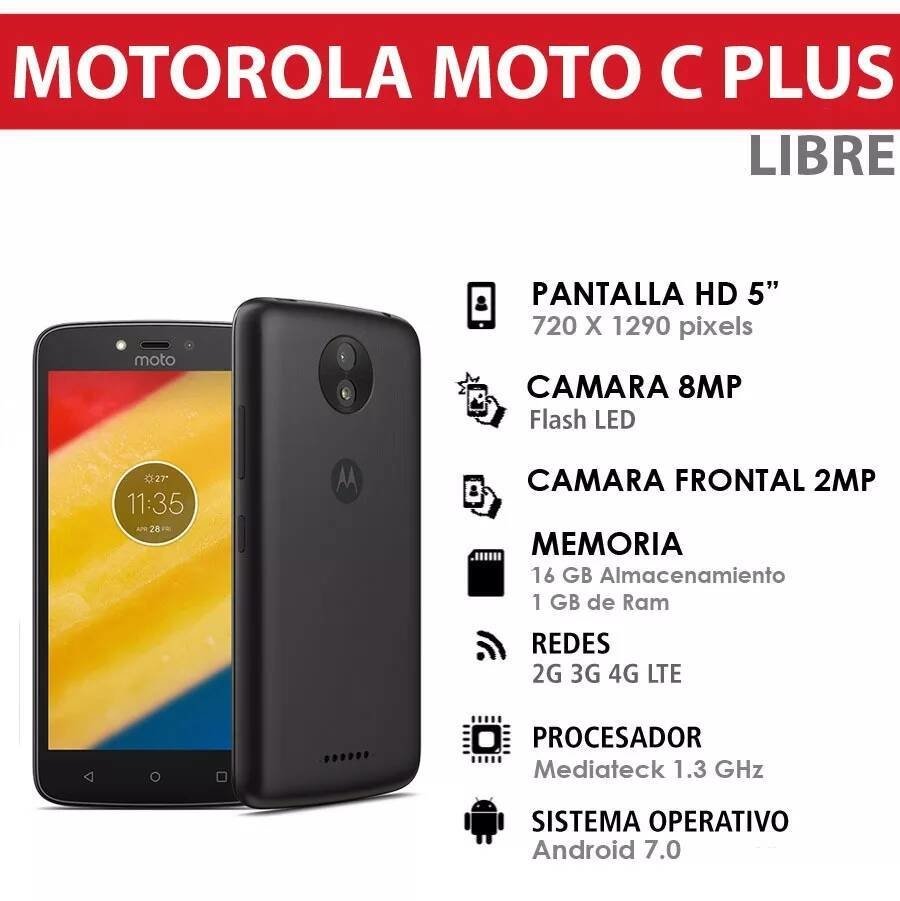 Motorola Moto C Plus 16gb Pantalla 5 Hd