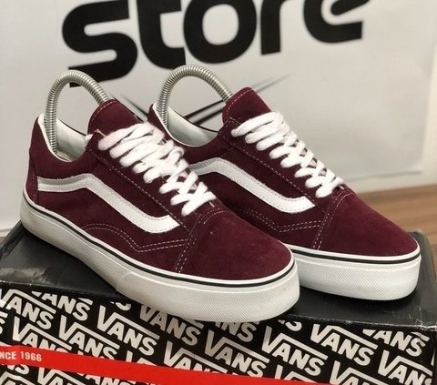 vans old skool feminino vinho