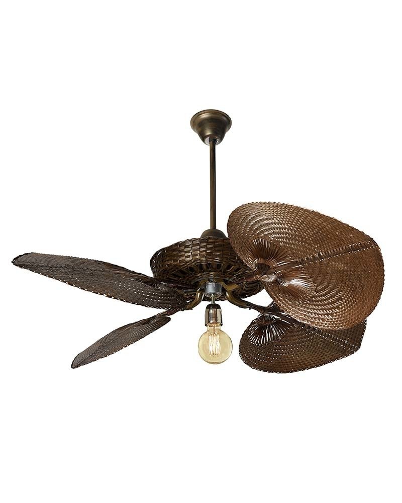 Casablanca Style Rattan Fan Without Cover Desde Asia