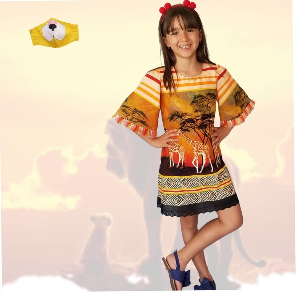 vestido safari