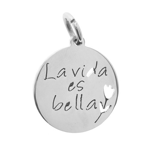 Dije Acero Quirurgico La Vida Es Bella 2 9 Cm D K 500fr 59