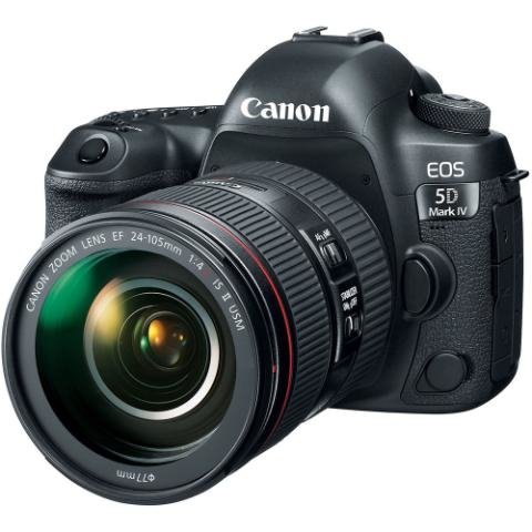 Câmera Digital Canon Eos 5d Mark Iv Preto 30.4mp - 5d Mark Iv | 24-105mm