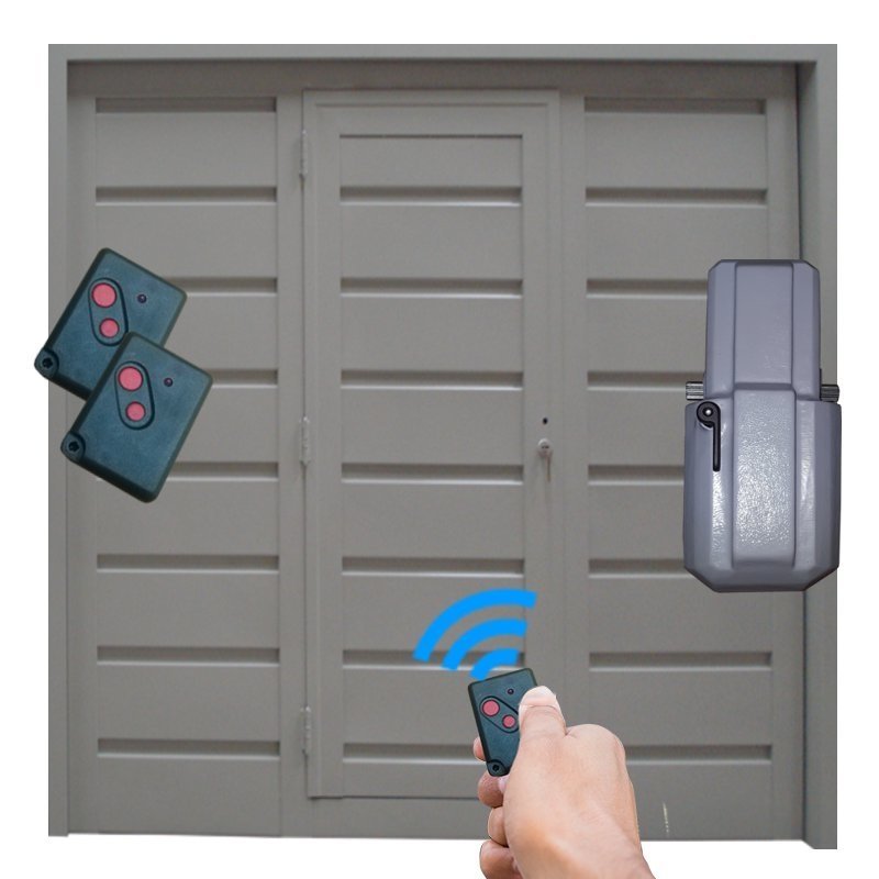 Portón levadizo automático, con motor torsión y 2 controles. De 2.70x 2