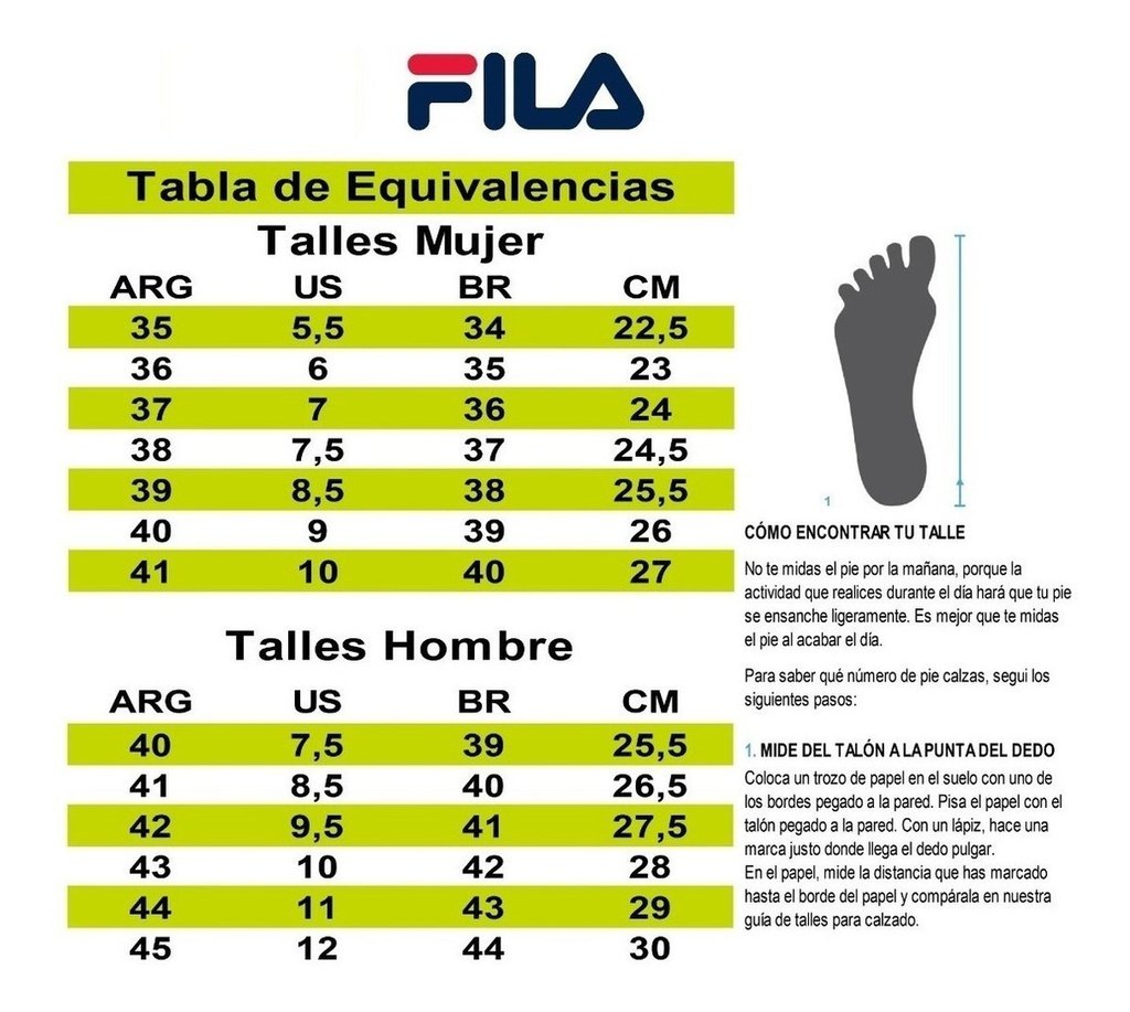 Talla Zapatillas Fila Clearance, 57% OFF | www.chine-magazine.com